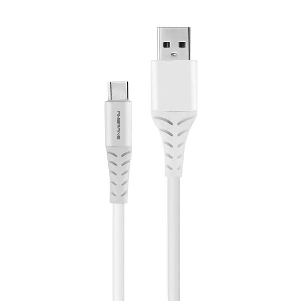 Ambrane ACT-11 Plus 3A Type C Cable, 1 Meter (White)