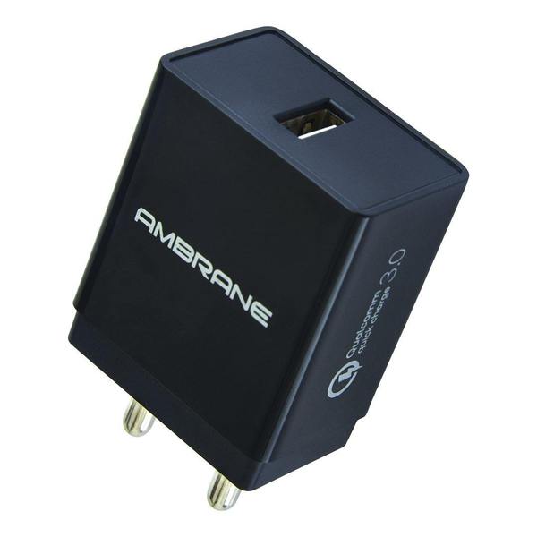 Ambrane AQC-56 Quick Charge 3.0 Enabled Wall Charger (Qualcomn Certified)