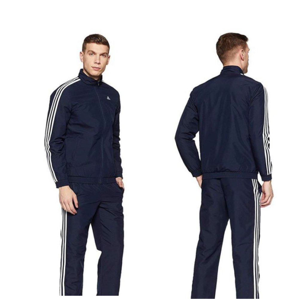 Adidas Track Suit-Navy/White Colour