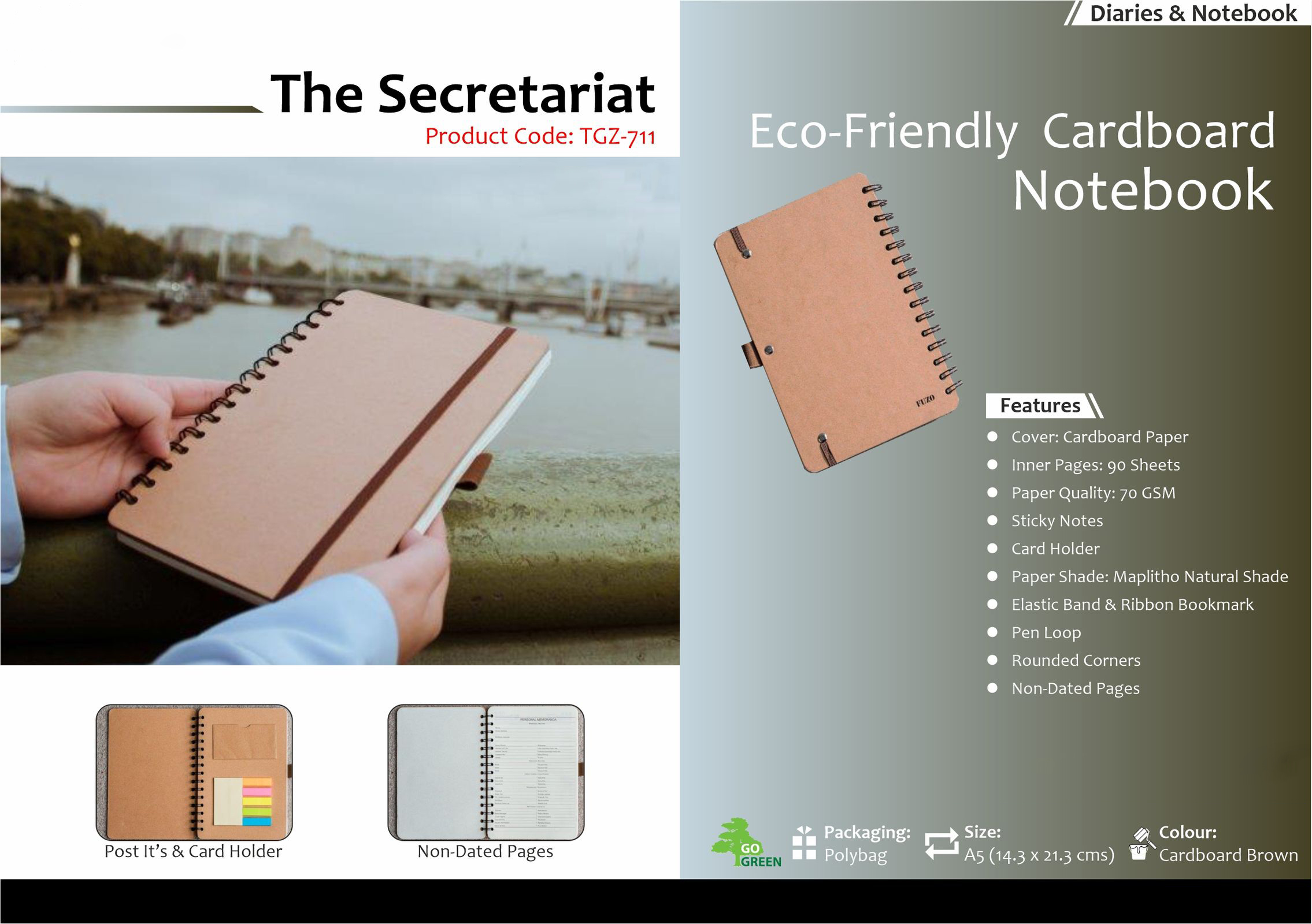 TGZ-711 - The Secretariat - A5 - Diaries & Notebook