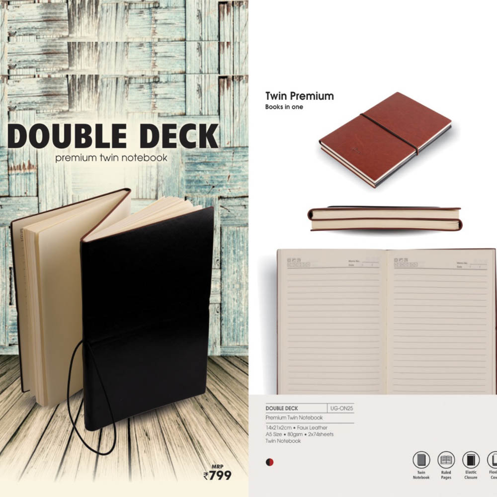 DOUBLE DESK - Premium Twin Notebook