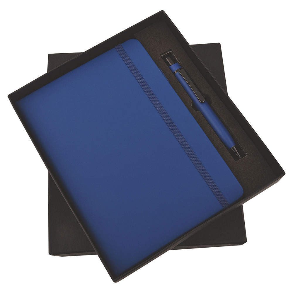 FTJ - Sr 140 - Blue Elastic Pen & Diary