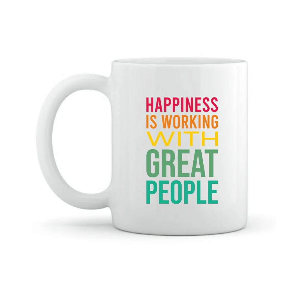 White Mug with Quote 001 - 325 ML