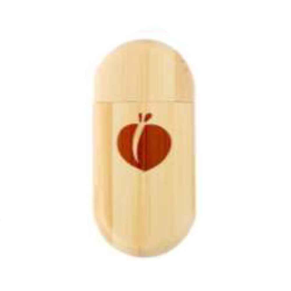 Wooden Oval pendrive