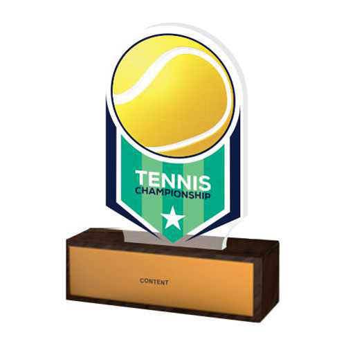 Acrylic Trophy - FT 382 - Lawn Tennis