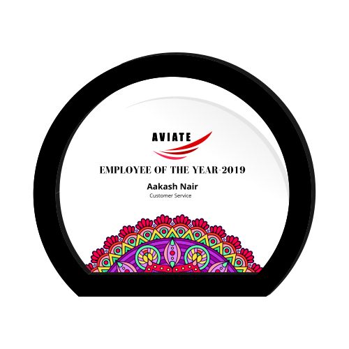 Acrylic Trophy - FT 515 - Employee of the Year Award