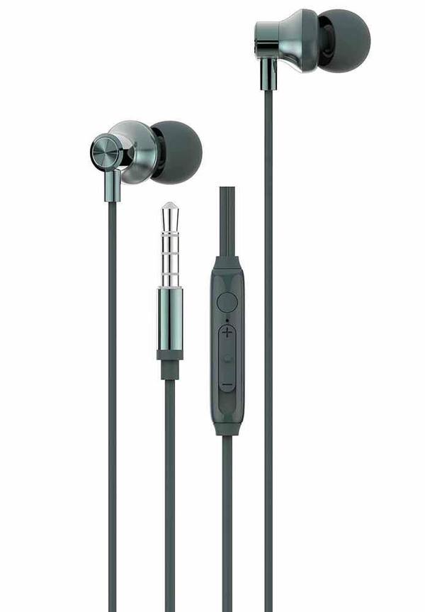Ambrane Stringz 47 Wired Earphones with High Bass Audio Quality, In-Line Mic and Single Button & Volume Slider Controller (Green)