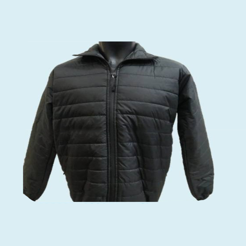 ARROW QUILTED JACKET FULL SLEEVES - BLACK COLOUR - POLYESTER