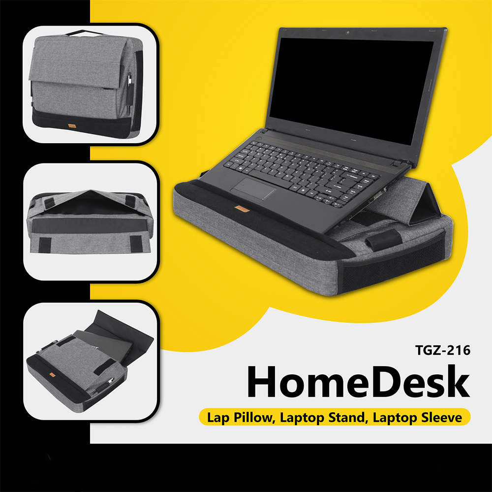 TGZ-216  HomeDesk - Lap Pillow, Laptop Stand & Laptop Sleeve