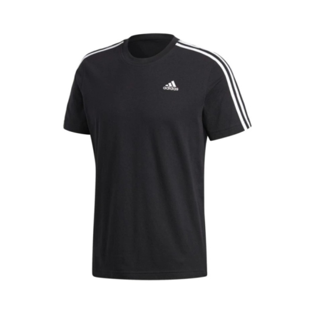 Adidas Poly Cotton Tshirt-Black Colour