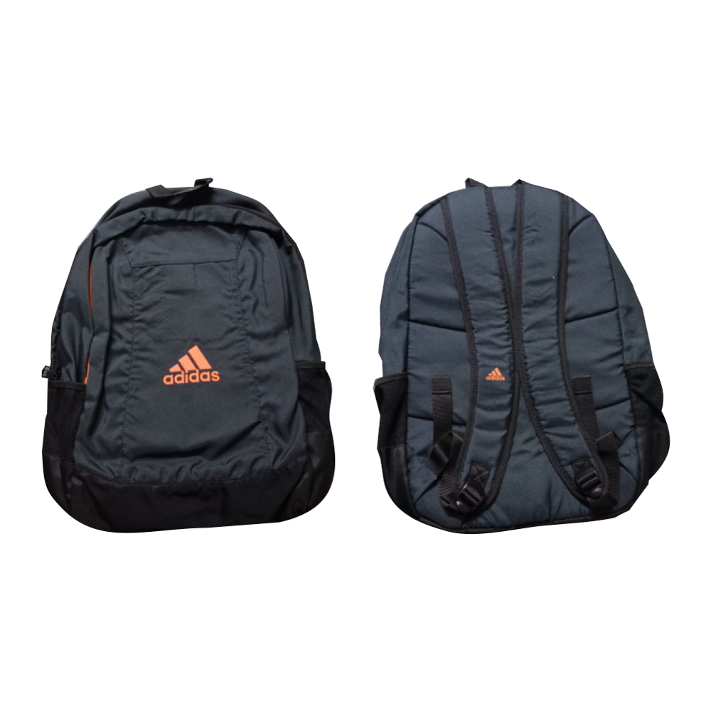 Adidas Back Pack-Black with Orange Colour