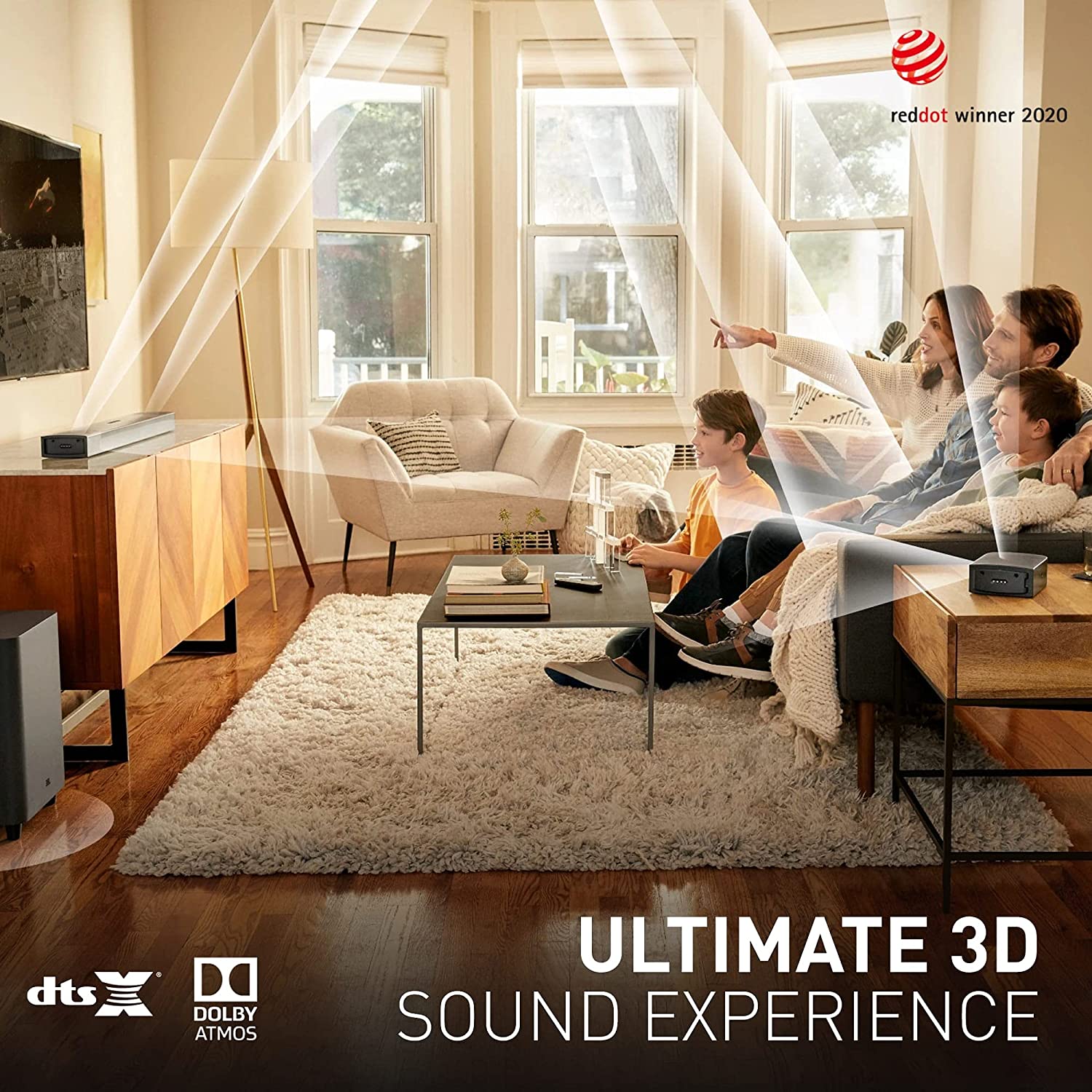JBL - BAR 9.1 WITH DOLBBY ATOMS 3D SURROUND SOUND TO TAKE YOU RIGHT  INTO THE SCENE