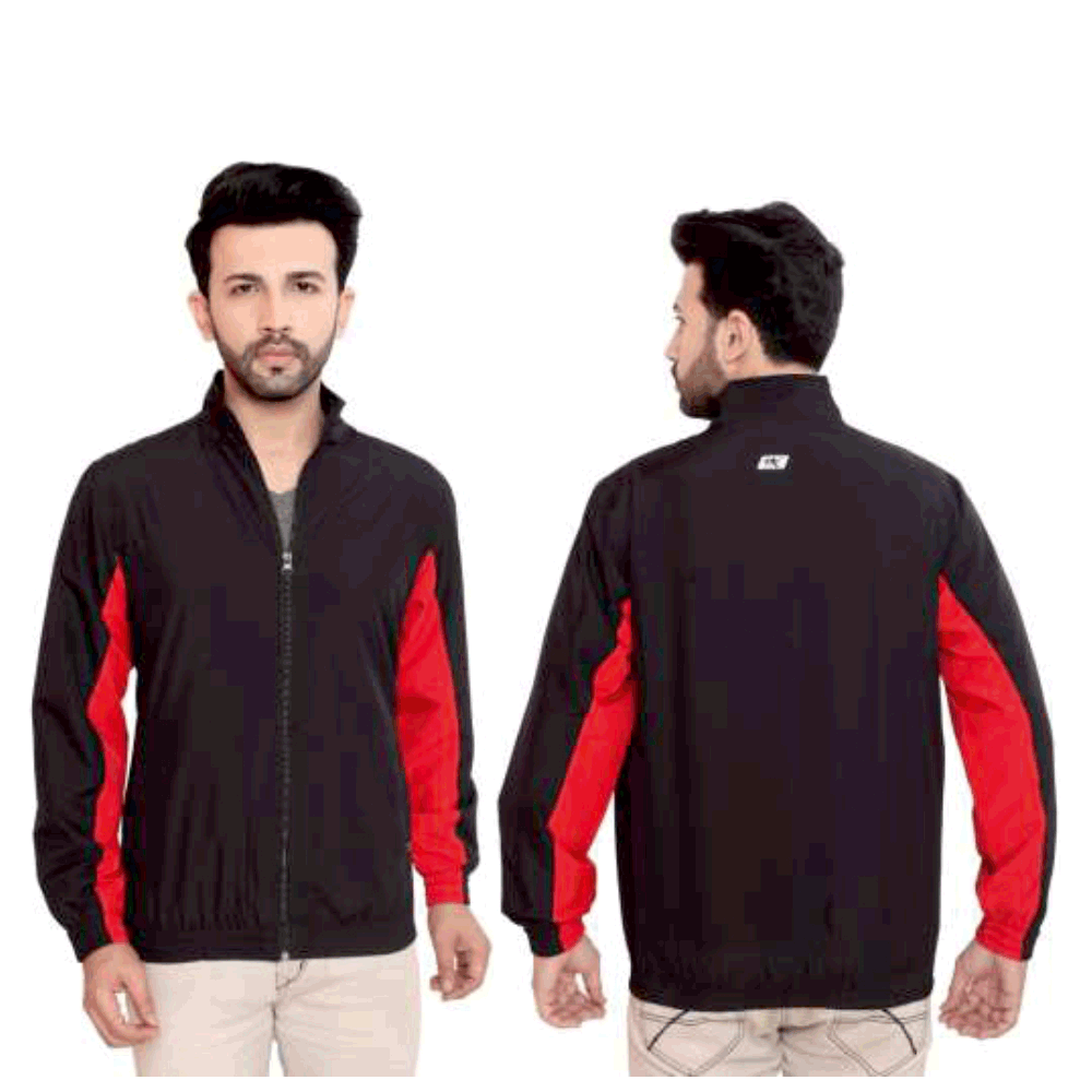 Monte Carlo Biker Jacket Black with Red Shade