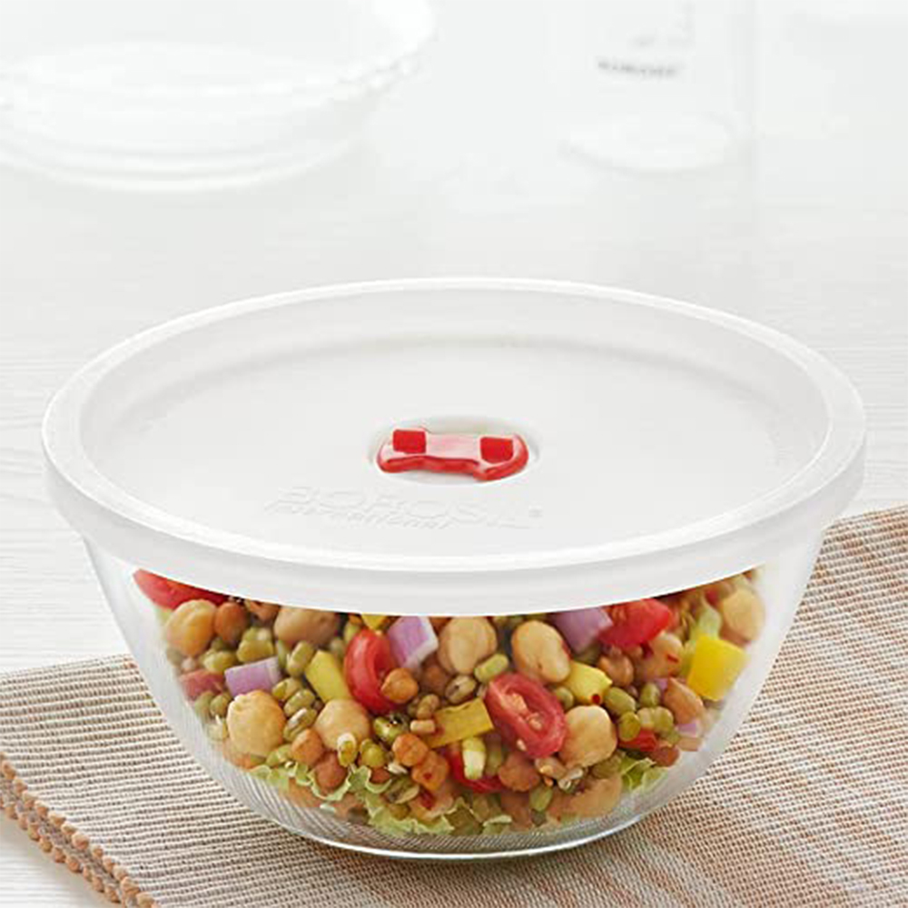 BOROSIL MIXING BOWL  WITH LID 1.3L