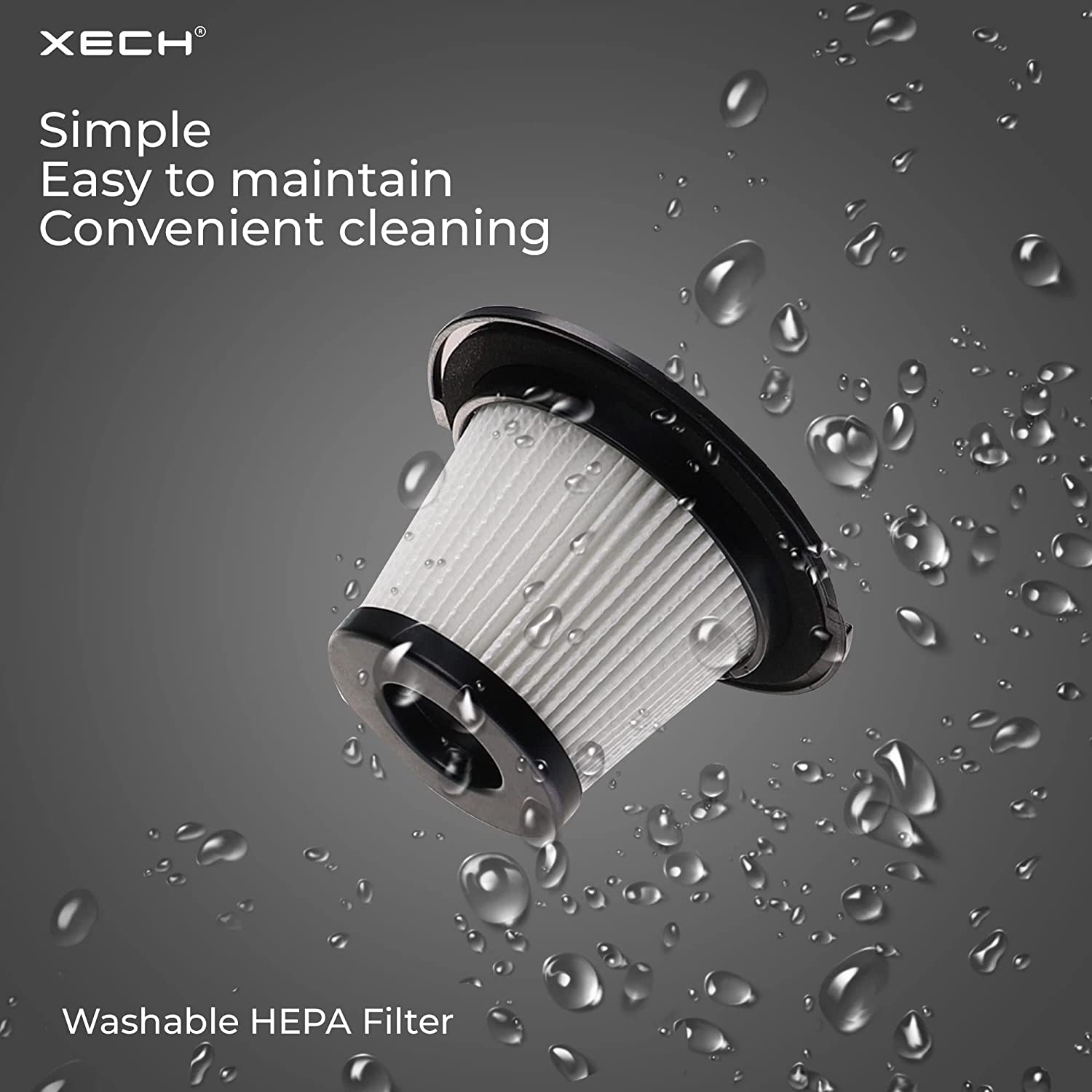 XECH - V-GUN - Cordless Rechargeable Handheld Vacuum Cleaner