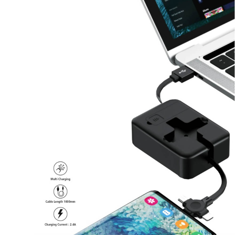 UG-GC26 - YoYo Stand - 3-in-1 Charging  Data Cable + Mobile Stand