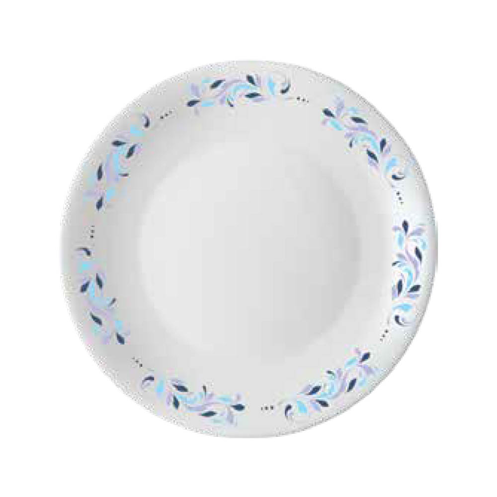 BOROSIL SKYLEAF BLUE Plates - Set of 6 pcs