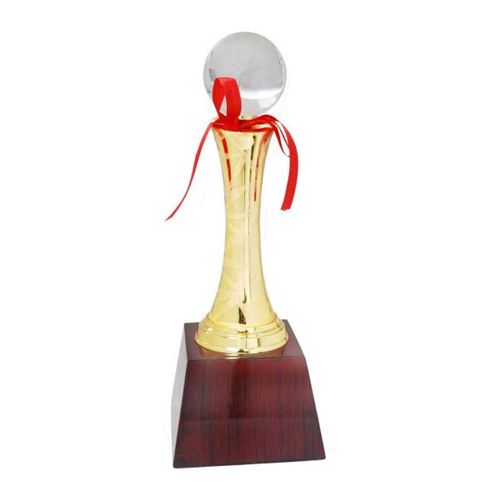 Metal Trophy - FTK Crystal Award 671