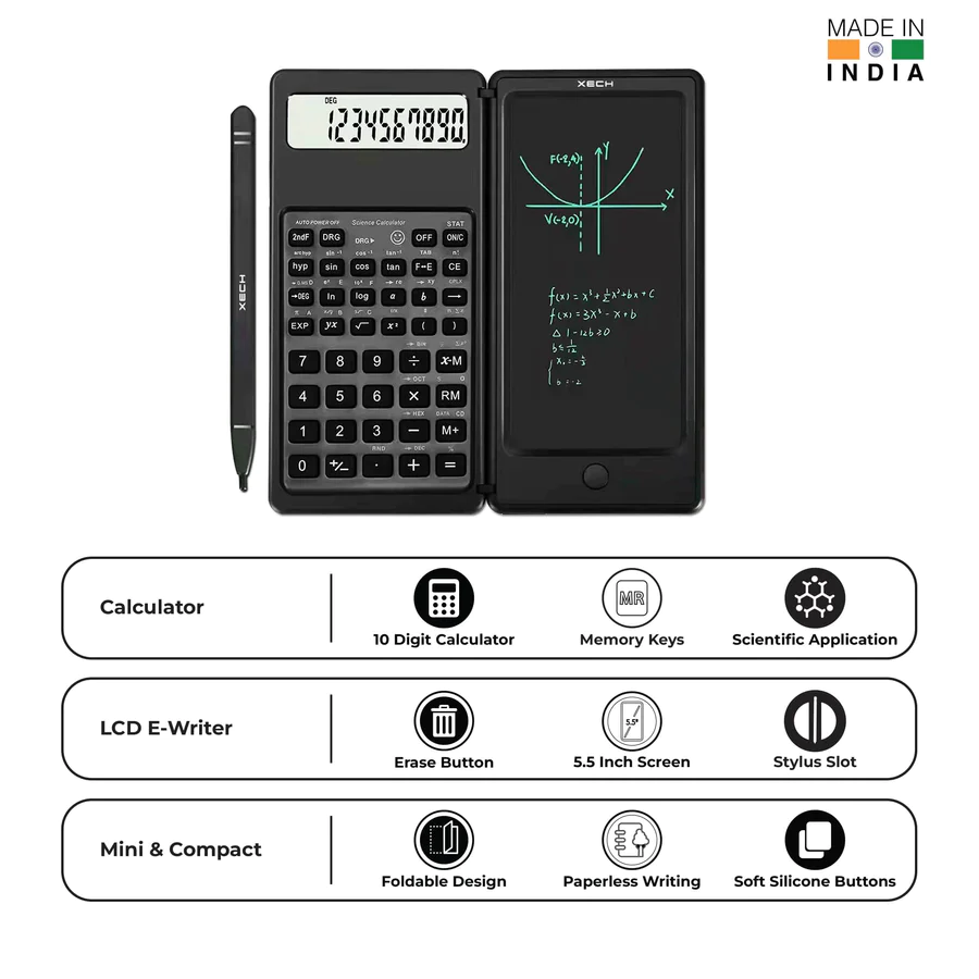 XECH- DigiFold PRO -  Scientific   Calculator with E-Writer