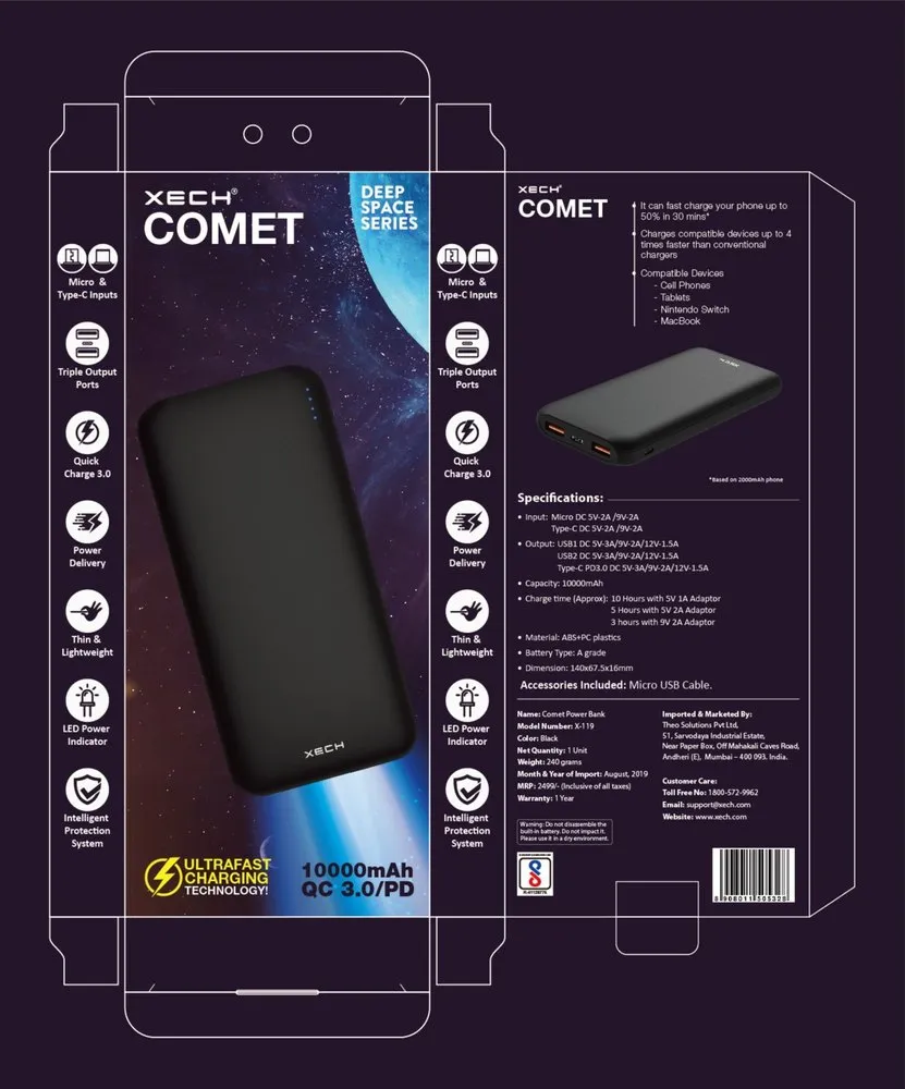 XECH - Comet - POWER BANK