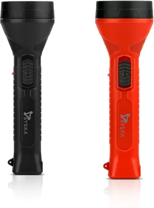 TK-SYSKA-SSK-T1129L-Spectro - Bright Led Rechargeable Torch (Black , Red)
