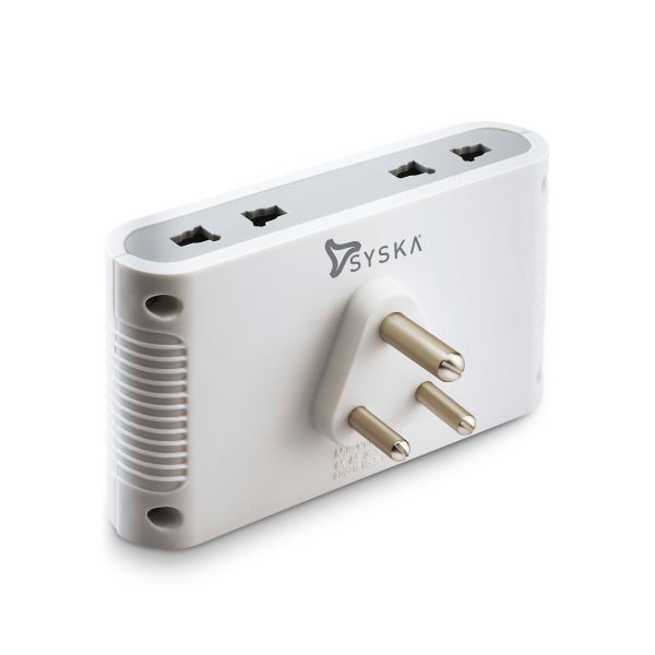 TK-SYSKA - SSK-MPS-0401 SSK EBS 0401 - ABS 4 Way Power Plug - 4 Socket Power Strip