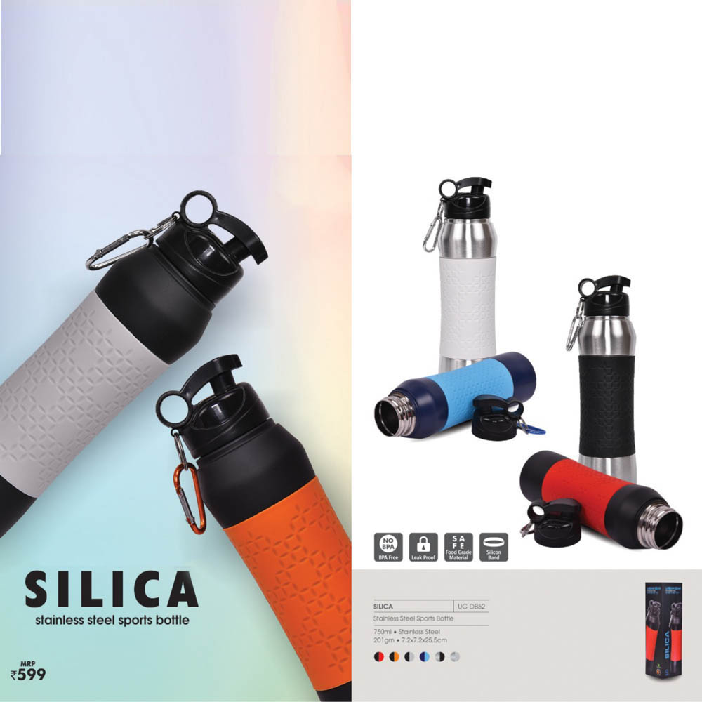 UG - DB53 - SILICA - Stainless Steel Bottle With Silicon Grip