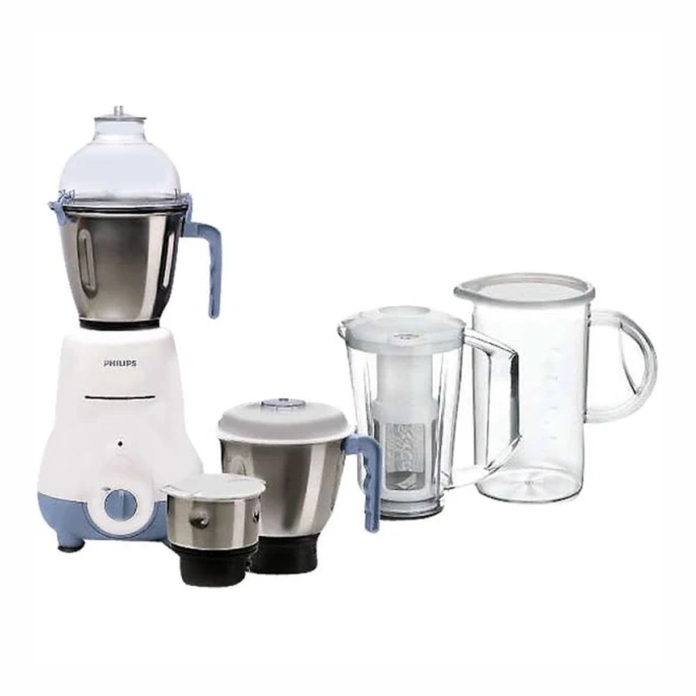 Philips Simply Silent  Mixer Grinder with Meat Mincing Blade & Fruite filter - 4 Jars
