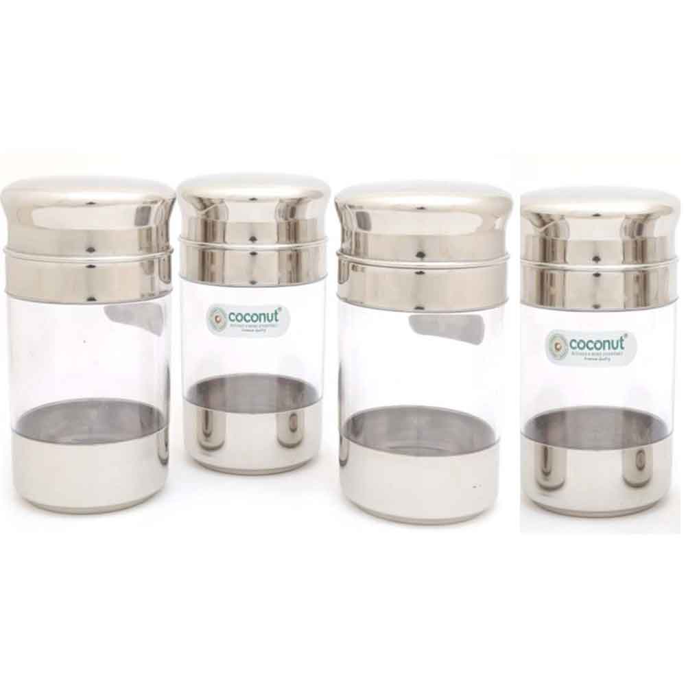 Coconut Canisters Set of 4pcs