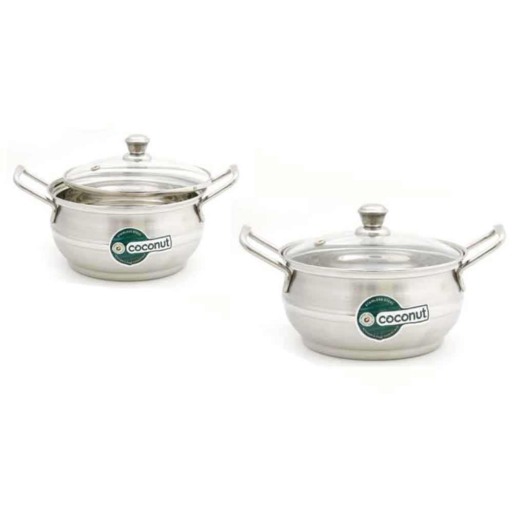 Coconut Omega  Cookware with Glass Lid