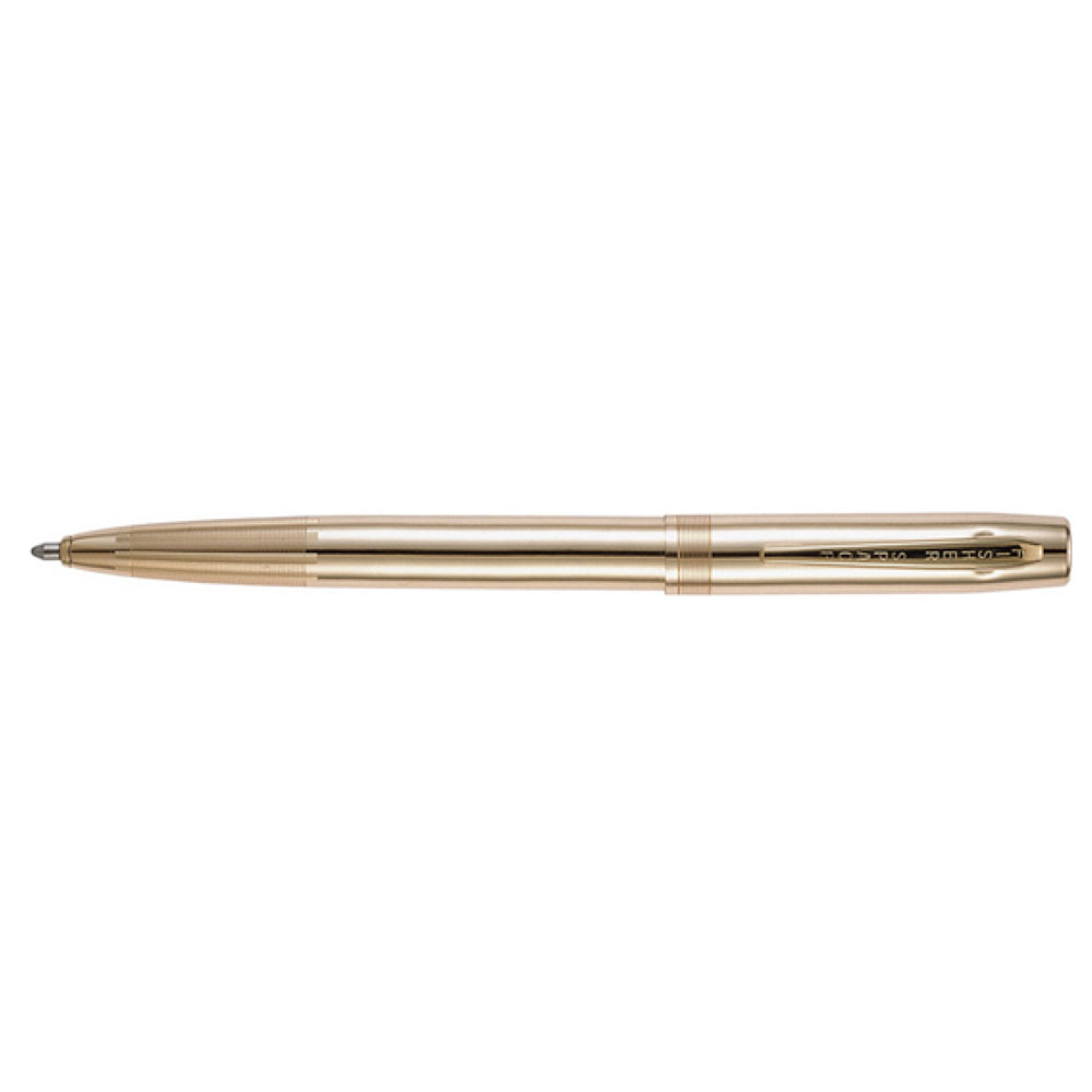 WILLIAM PEN FISHER M4G CAP O MATIC LACQUERED BRASS BALL PEN - M4G