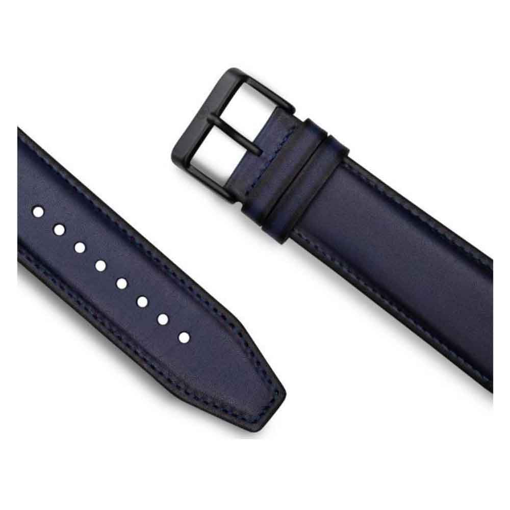 Lapis Bard Leather Apple Watch Strap - Navy