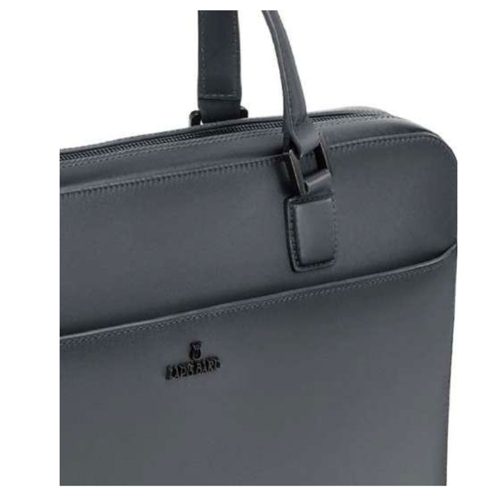 Lapis Bard Ducorium Leather Spencer 14-Inch Laptop Briefcase - Graphite