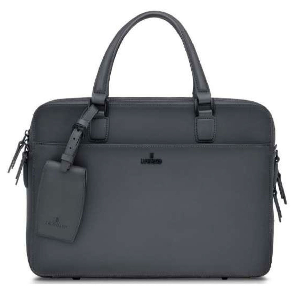Lapis Bard Ducorium Leather Chester 14-Inch Laptop Business Bag - Graphite