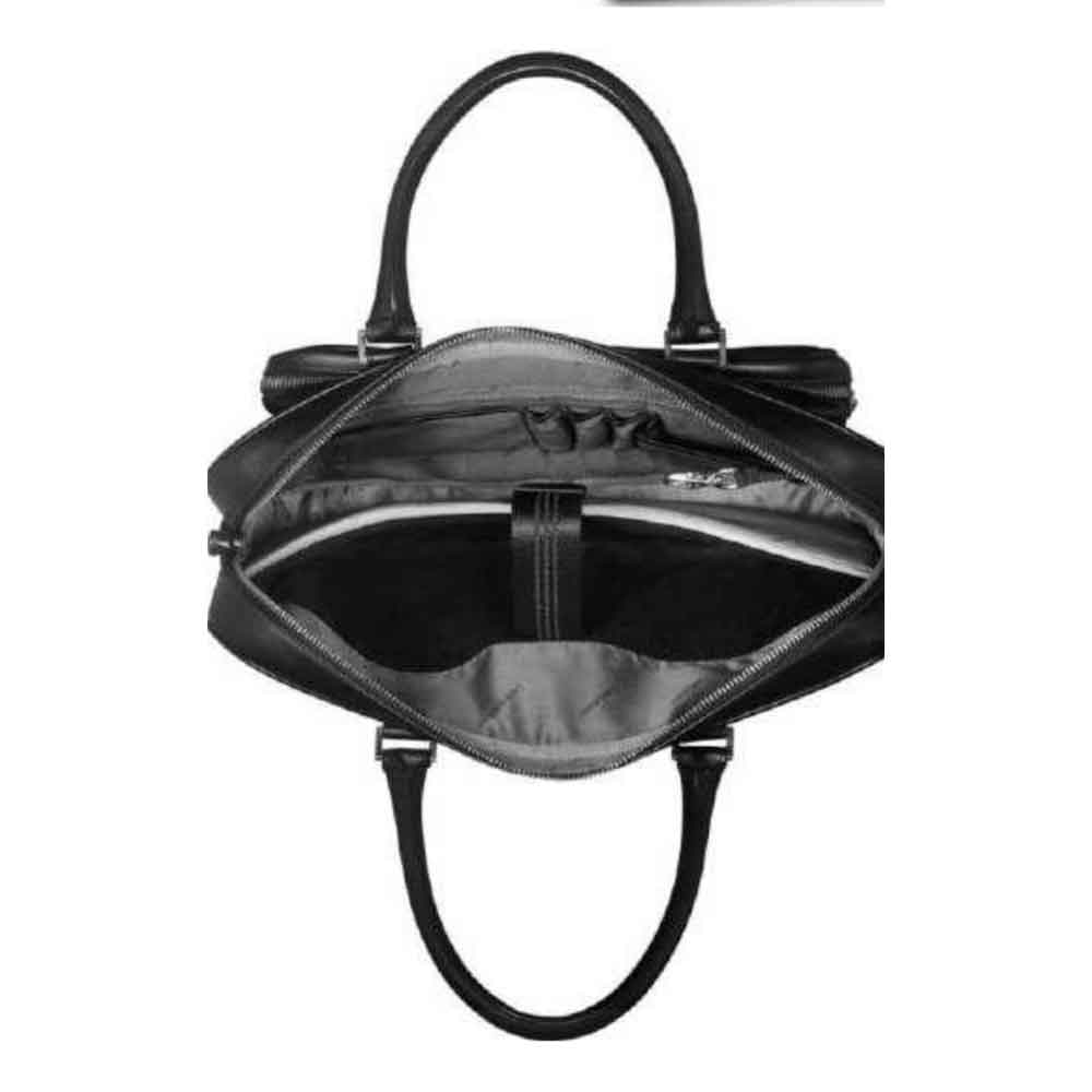 Lapis Bard Belgravia Leather Tate 14-Inch Laptop Business Bag – Black