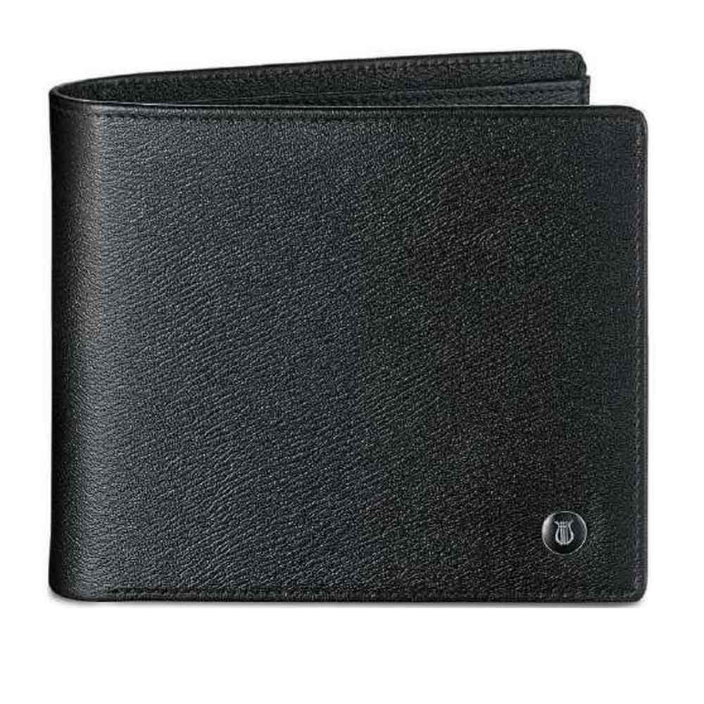 Lapis Bard Belgravia Bifold Coin Pouch Wallet With Additional Card Sleeve With RFID – Black