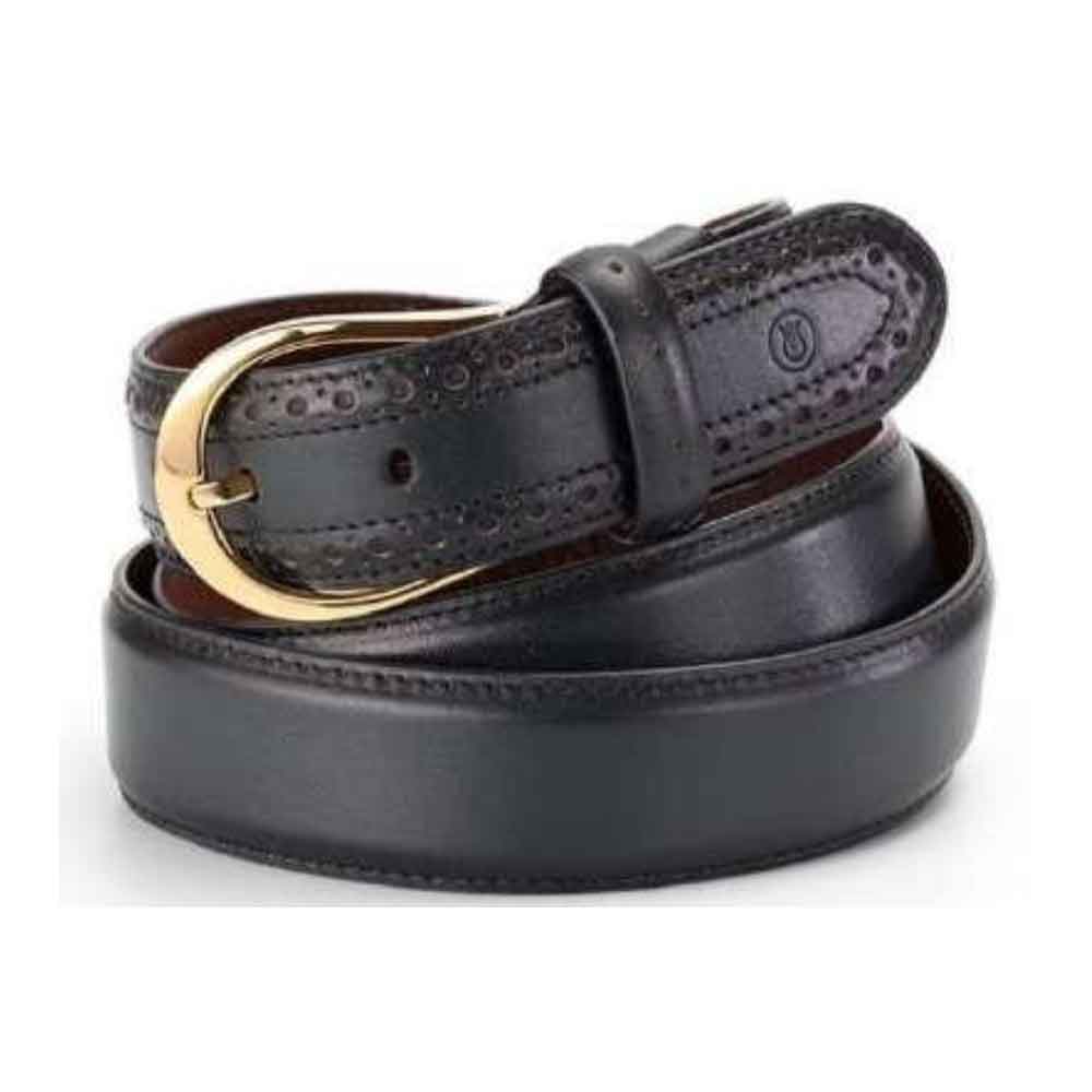 Sullivan Gold Deep Navy Leather Belt