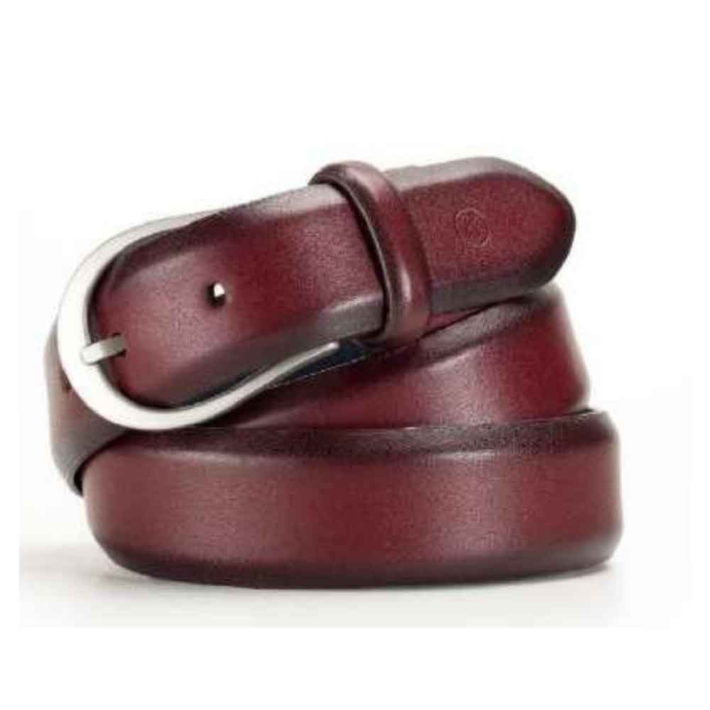 Sullivan Silver Charcoal Leather Belt