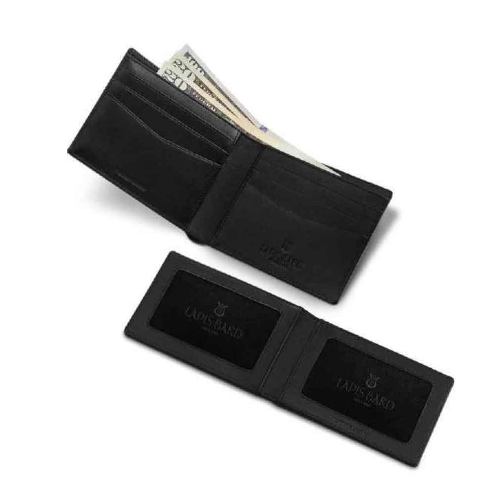 Lapis Bard Mayfair Bifold Wallet With Removable Insert - Black