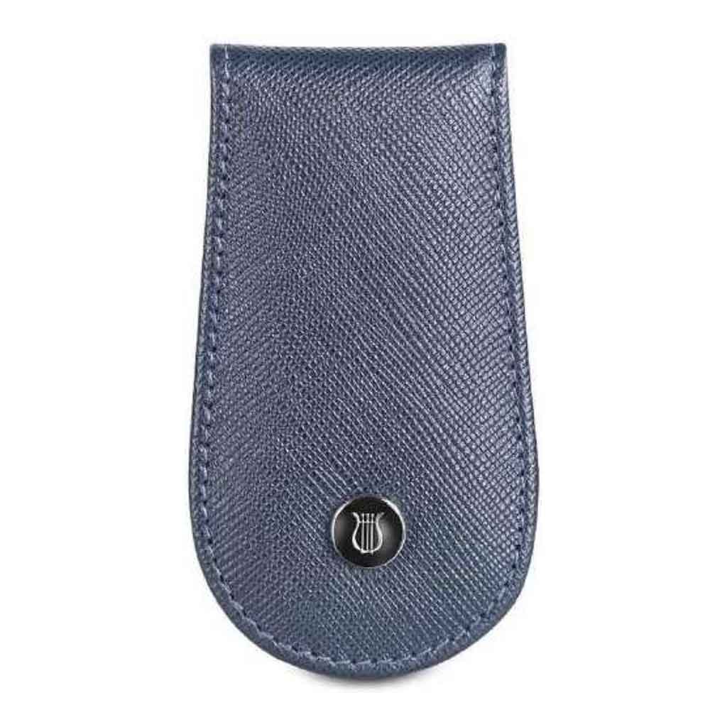 Lapis Bard Stanford Leather Magnetic Money Clip – Blue