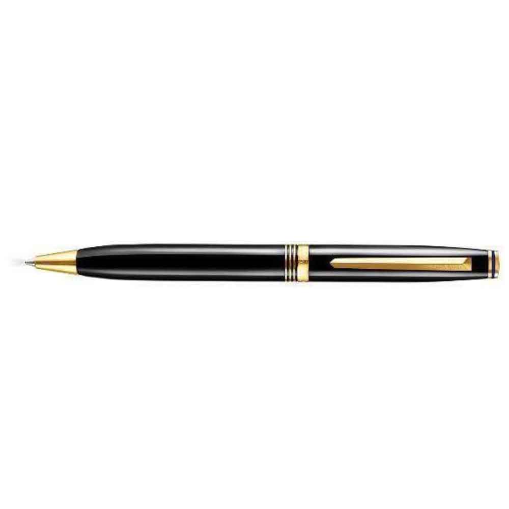 Contemporary Dark Metal Gold Trims Ballpoint Pen