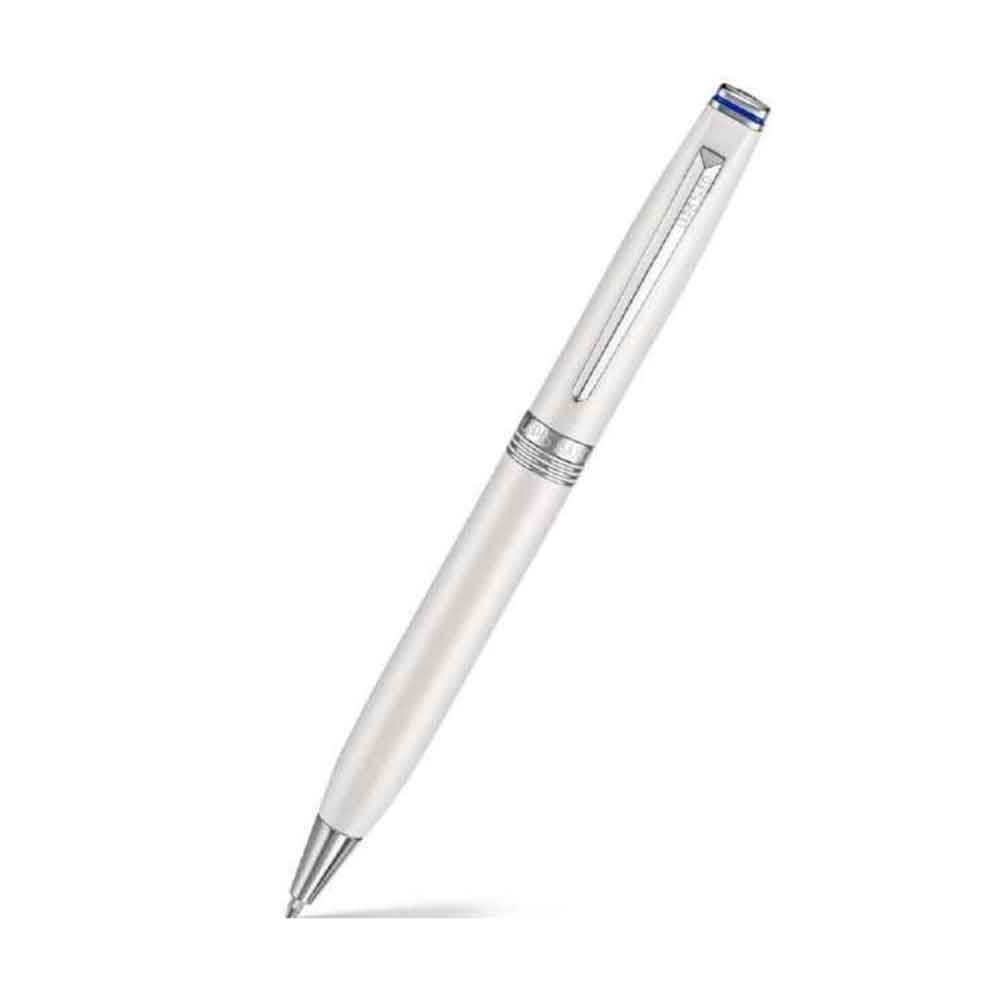 Lapis Bard Contemporary Ballpoint Pen - Pearl With Chrome Trim