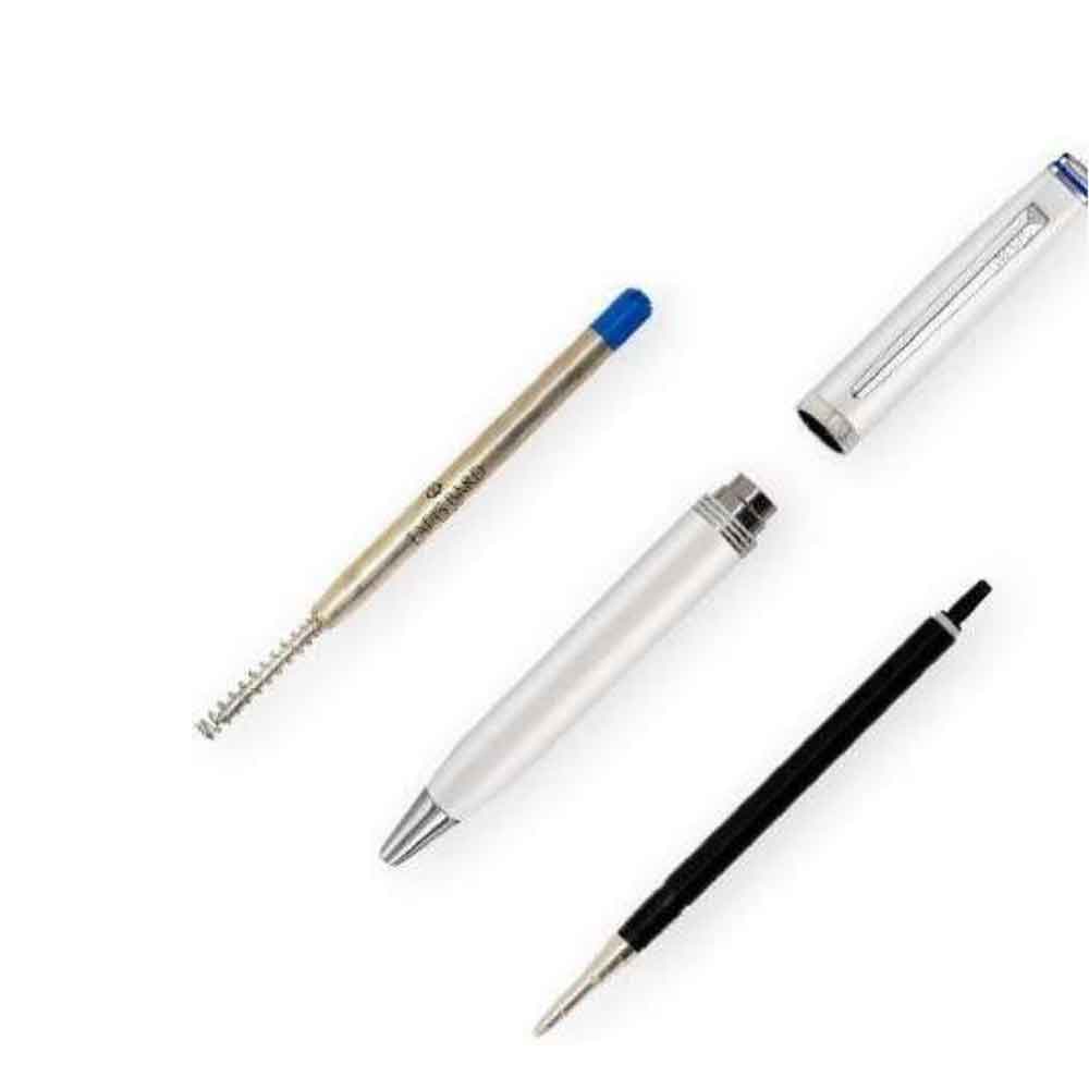 Lapis Bard Contemporary Ballpoint Pen - Pearl With Chrome Trim