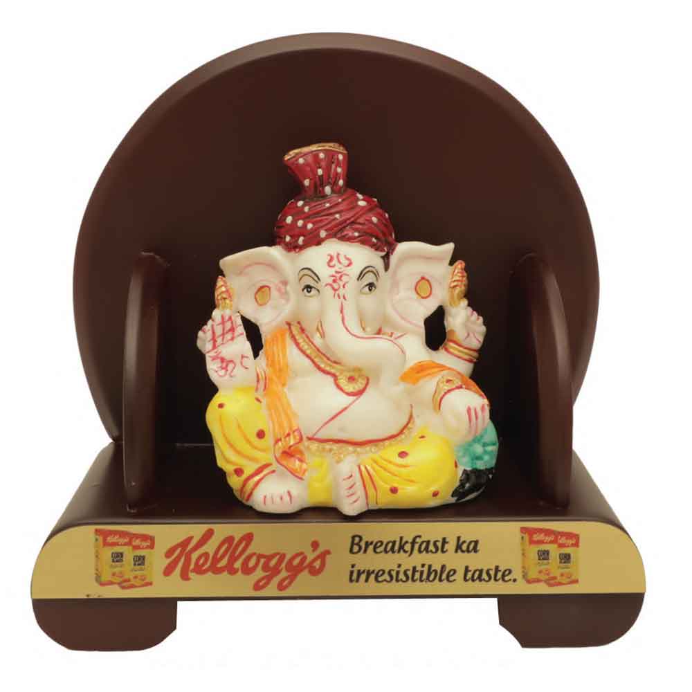 FTG 4- Lord Ganesh Statue with a Red Pagree