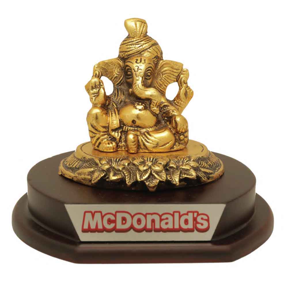 FTG 5 - Gold Plated Lord Ganesh Statue