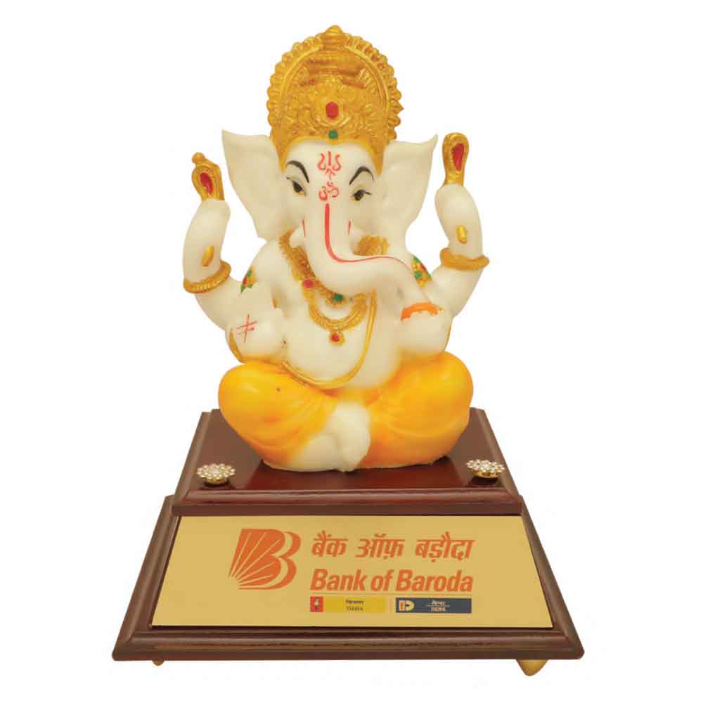 FTG 11- Arts Ceramic Finish Lord Ganesh Statue