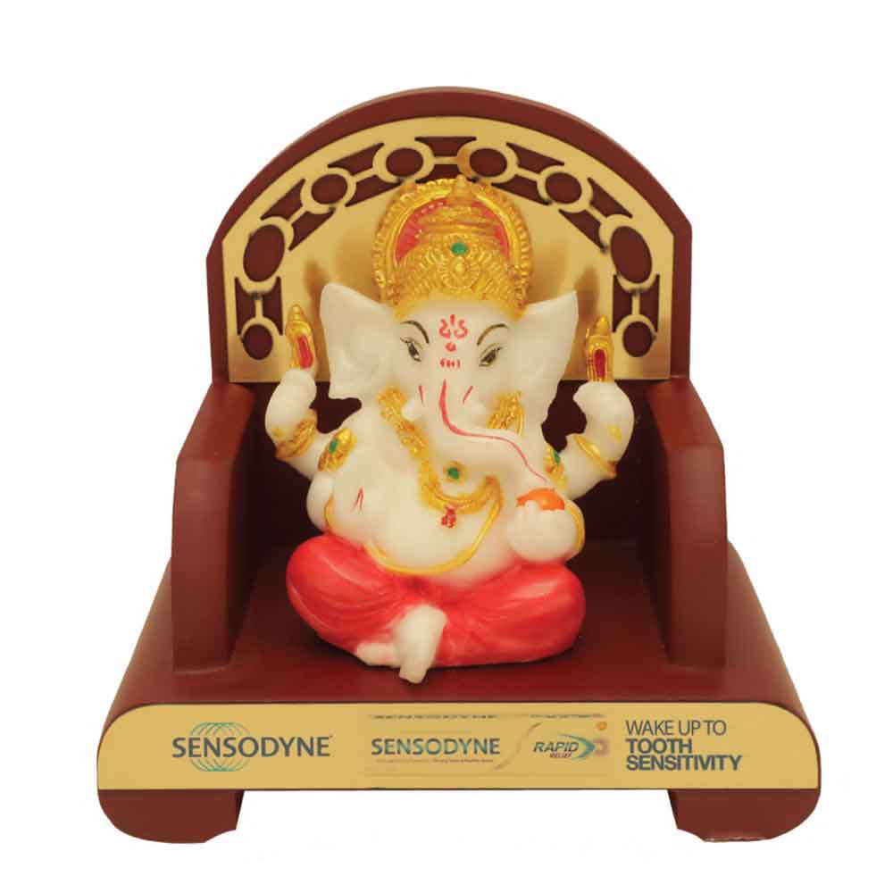 FTG 14 - Ceramic Finish Lord Ganesh Statue