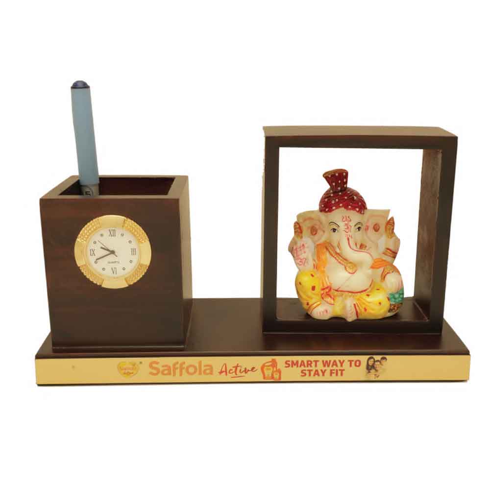 FTG 61 - Pen Stand with Lord Ganesh Statue and a Watch