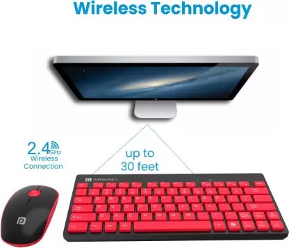 Portronics Key2 Combo-Multimedia Wireless keyboard & Mouse