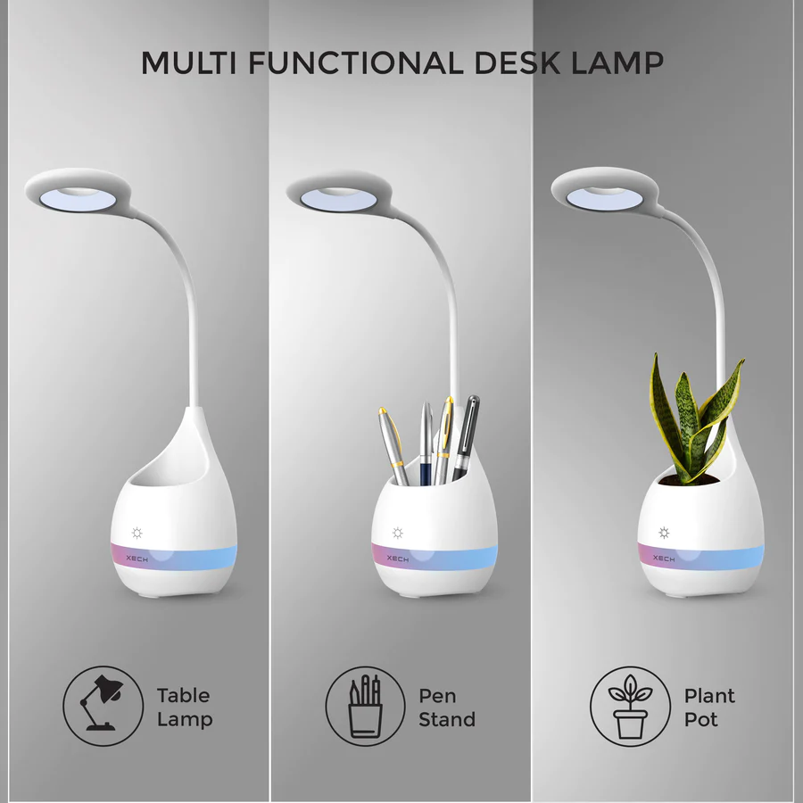 XECH T2 -  Table Lamp & Pen Holder/Plant Pot